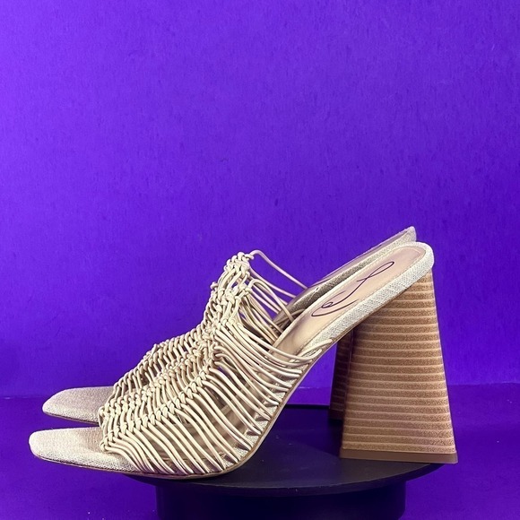 Sam Edelman Women's Beige Laurette Block Heel‎ Mule Shoe Size 9-NEW - Picture 3 of 7
